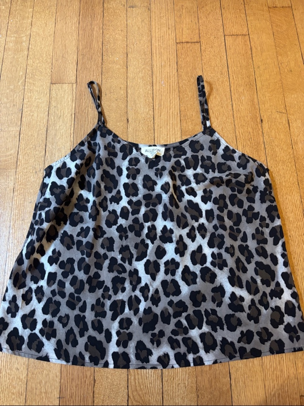 Leopard Print Cami Tank Top in Brown and Black
